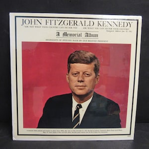 Vintage 1961 12&quot; JOHN FITZGERALD KENNEDY (J.F.K.) &quot;Ein Erinnerungsalbum&quot; - Versiegelt!!