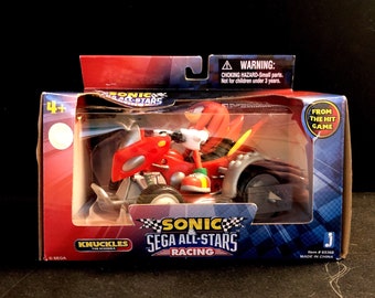Vintage Sega All- Stars Racing Vehicle Jazwares Knuckles Action Figure Sonic