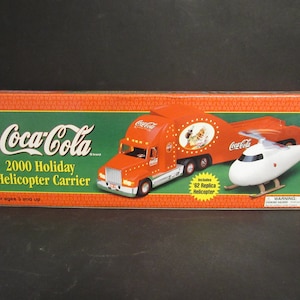 Vintage COCA COLA Classic Carrier 2000 Holiday Helicopter NIB