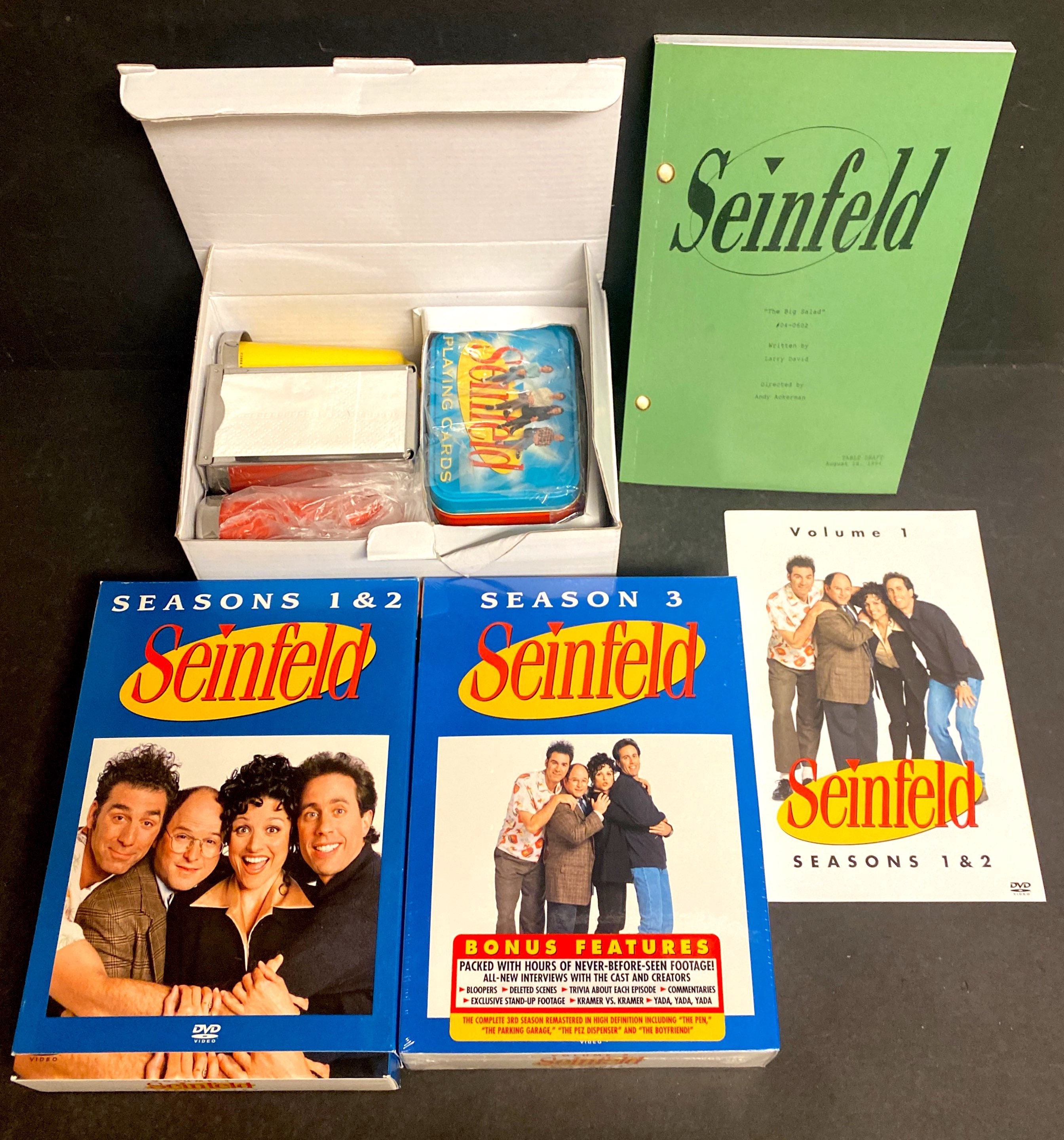 Collectible Jerry SEINFELD DVD Gift Box Set Seasons 1 2 3