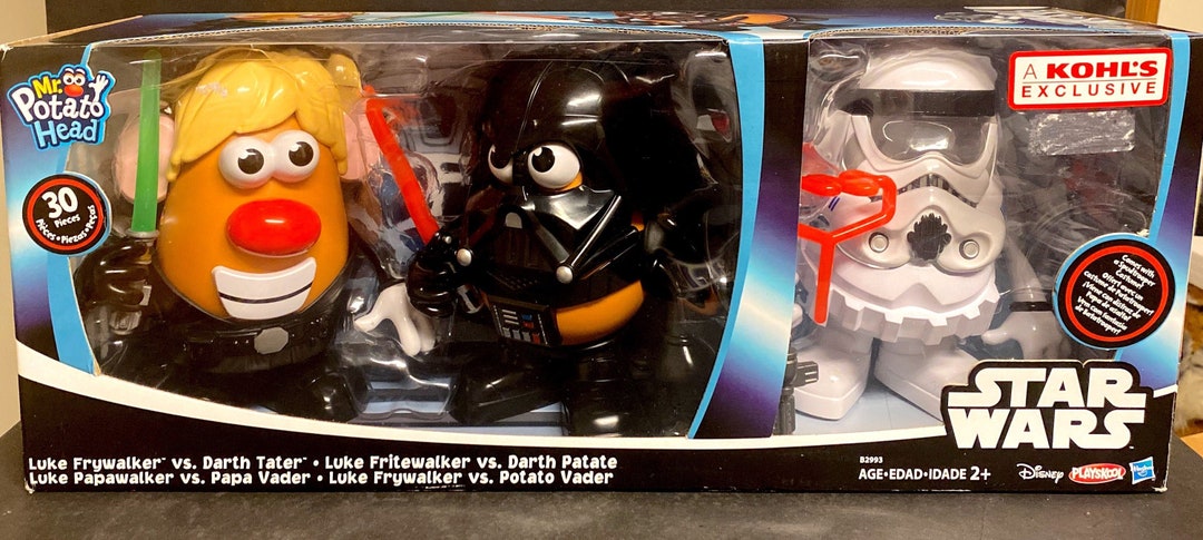Disney Star Wars Exclusive Mr Potato Head 30 Piece Set Luke Frywalker Darth Tater Etsy