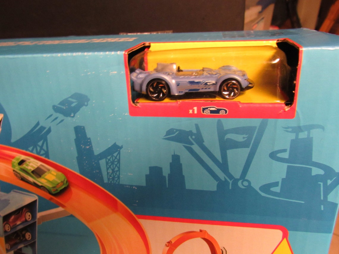 Collectible HOT WHEELS Sky Crash Tower Track Set Kids Etsy