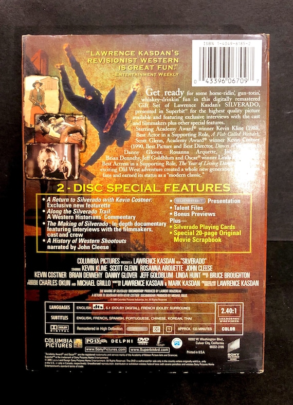 Silverado 2 Disc gift Set DVD Kevin Kline Danny Glover Kevin | Etsy Italia