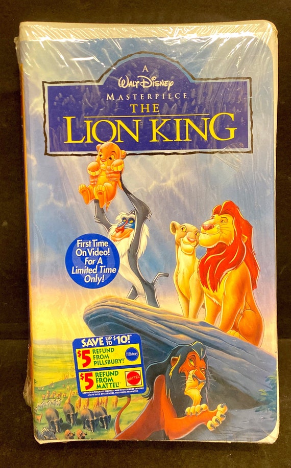 Vintage The Lion King VHS 2977 Walt Disney Masterpiece Etsy
