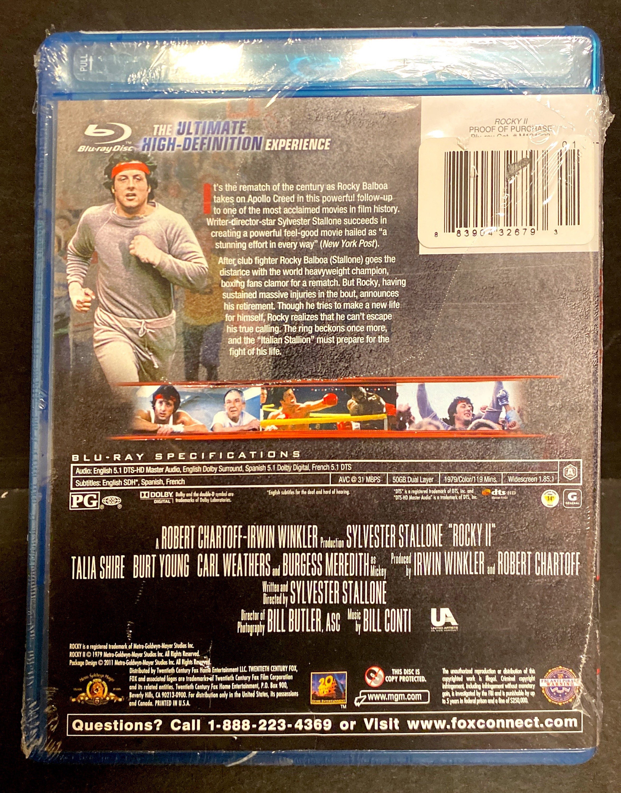 BLU-RAY Rocky II (blu-ray) Sylvester Stallone Sealed! - Etsy BLU-RAY Rocky II (blu-ray) Sylvester Stallone Sealed! - Etsy