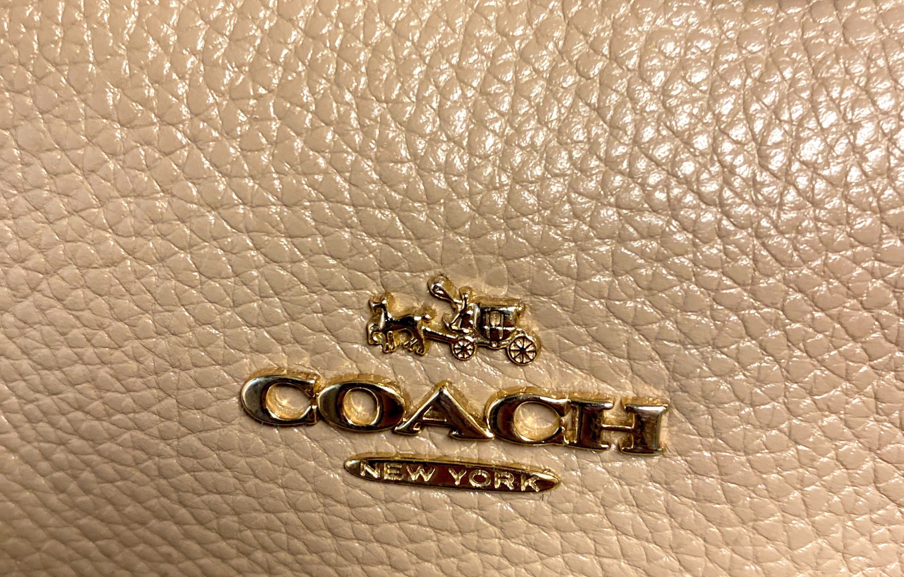 Vintage Authentic COACH New York Ladies Tan/Blue Purse/Bag Etsy