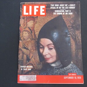 Vintage Life Magazine September 10, 1956 SIOBHAN MCKENNA COVER