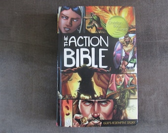 The Action Bible God's Redemption Story by Doug Mauss, Sergio Cariello Hardcover