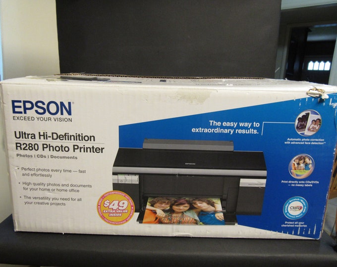 EPSON Stylus R280 Color Inkjet Photo Printer Ultra Hi Definition W ...