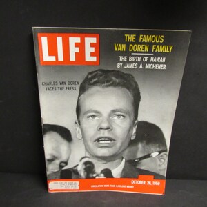 Vintage LIFE Magazine October 26, 1959 Charles Van Doren Cover