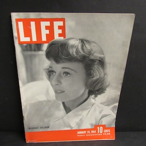 Vintage LIFE Magazine January 24, 1944 MARGARET SULLIVAN, Ads & More!