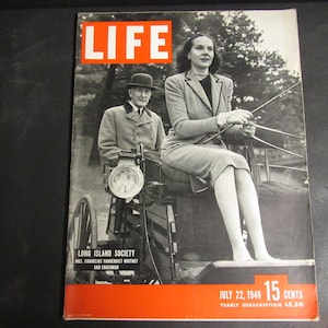 Vintage LIFE Magazine July 22, 1946 - Long Island Society, Ads & More!