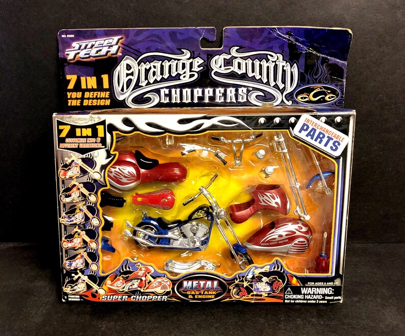 Orange County Choppers 7 In1 Toy Motorcycle Kit With Metal Gas Etsy