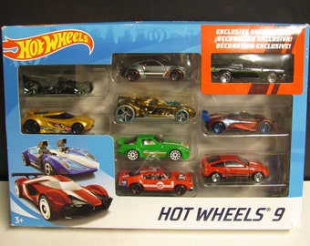 Collectible Hot Wheels 9 Car Presentation Pack W/ 1970 Dodge - Etsy