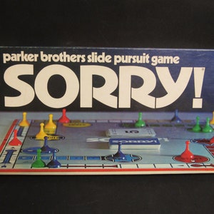Vintage Parker Brothers 1972 SORRY! Family Board Game Complete!