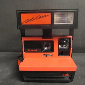 Vintage Polaroid Camera COOL CAM 600 Red?Black Instant Film Camera - Works Great!