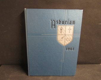 Vintage 1961 ASBURIAN Yearbook Wilmore Kentucky Asbury College - Nice!