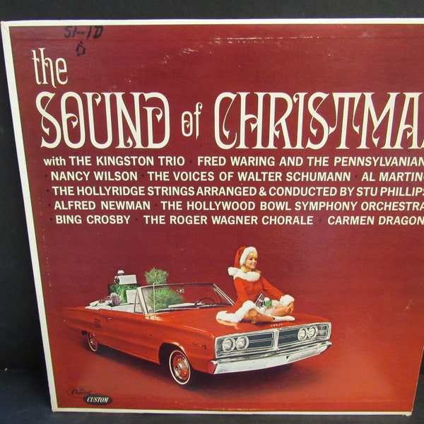 Vintage 12" Beautiful Cover Various Artist  "The Sounds Of Christmas" Vinyl - Nice!