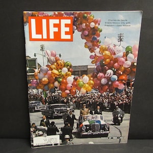 Vintage LIFE Magazine March 27 1964 Charles de Gaulle of France Cover