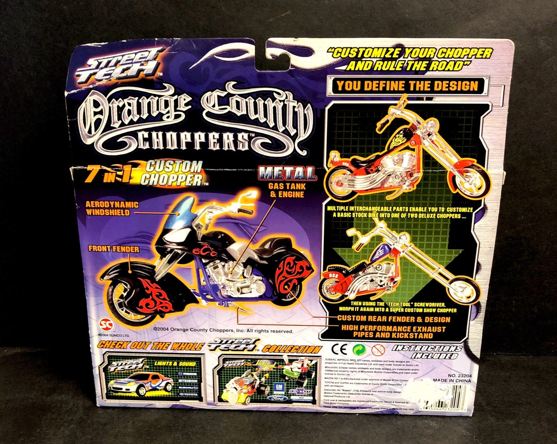 Orange County Choppers 7 In1 Toy Motorcycle Kit With Metal Gas Etsy