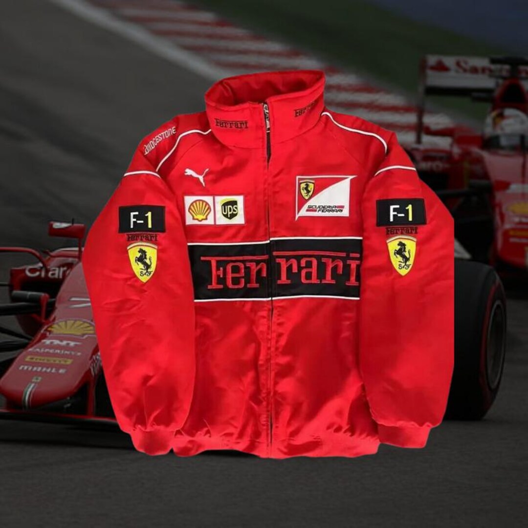 Formula 1 Retro Racing Jacket Ferrari Racing Jacket F1-formula 1 Vintage Unisex-track Limited-rare ...