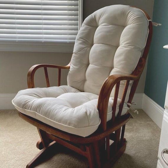 Cushion Replacements for your Glider or Rocking Chair in Ivory , custom, Dutailier, rocker Chair Pads