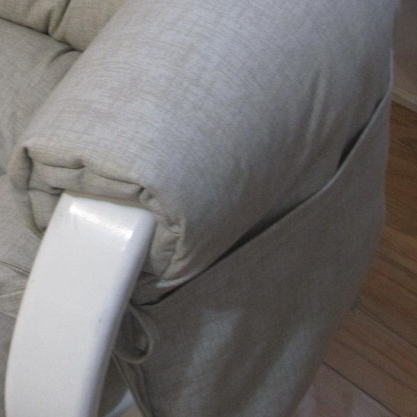 One pair of Armcushions, Armcovers, Armrests, for Gliders and Rockers, Choice of Fabric,  Rocking Chair,  Dutailier Replacement