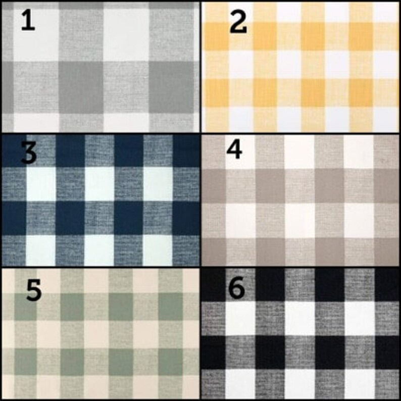 Glider or Rocking Chair Cushion Set in Black and White Buffalo Etsy