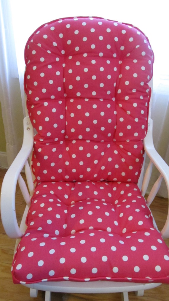 Glider Or Rocking Chair Cushions Set In Hot Candy Pink With Etsy