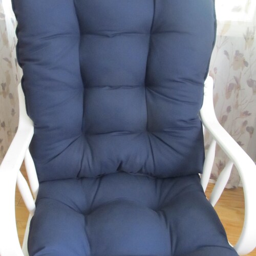 navy glider and ottoman set