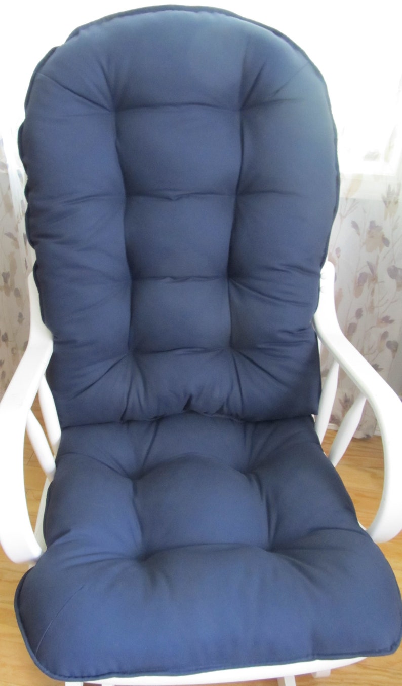 navy blue nursery rocking chair
