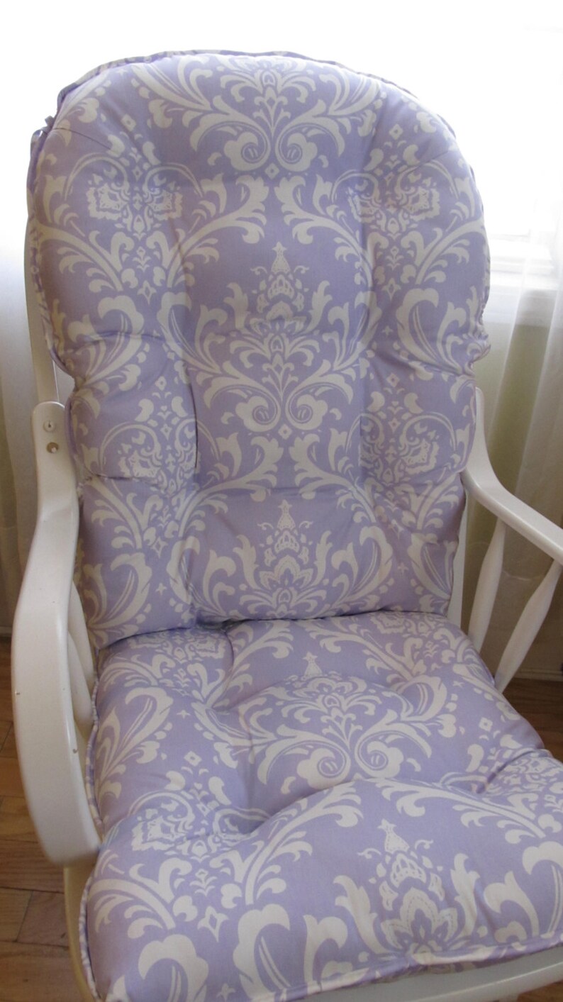 Glider or Rocking Chair Cushions Set in Lavender/ Lilac/ Etsy