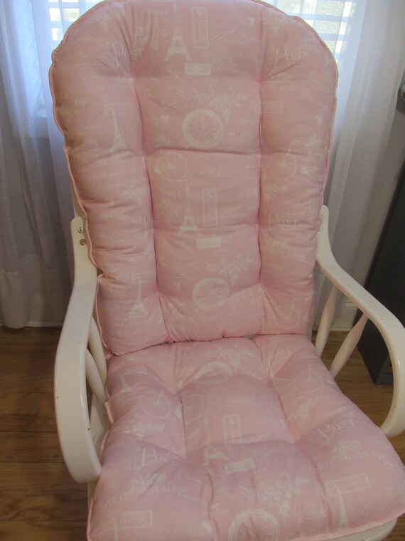 pink glider chair