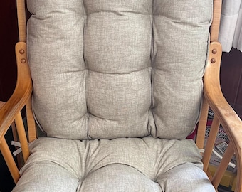 Glider Rocking Chair Cushion Set in Jackson Tan