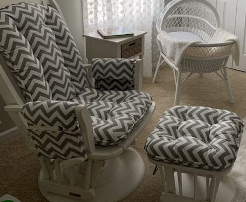 Made to Order / Glider Cushion Setarmrests and Ottoman Etsy