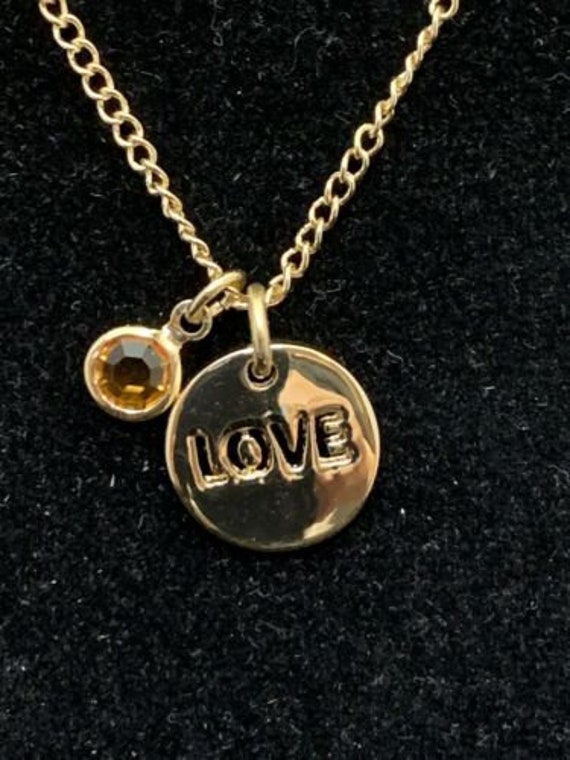 New Avon Birthstone Color love Necklace November 1689 Etsy Australia