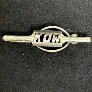 Vintage Swank KOW Silver Tone Tie Bar  (2291)