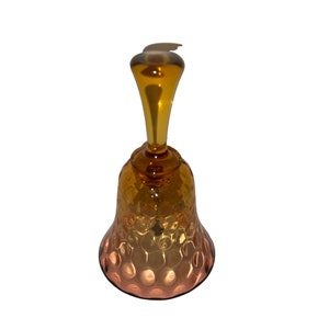 Vintage Fenton Amber Glass Bell