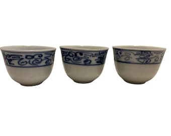 中国/陶磁器製の青と白の模様の小さなボウル。 - Etsy 日本