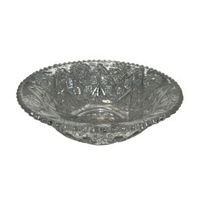 Vintage Imperial Glass 347 Clear Glass Round Bowl 9 1/2&quot;