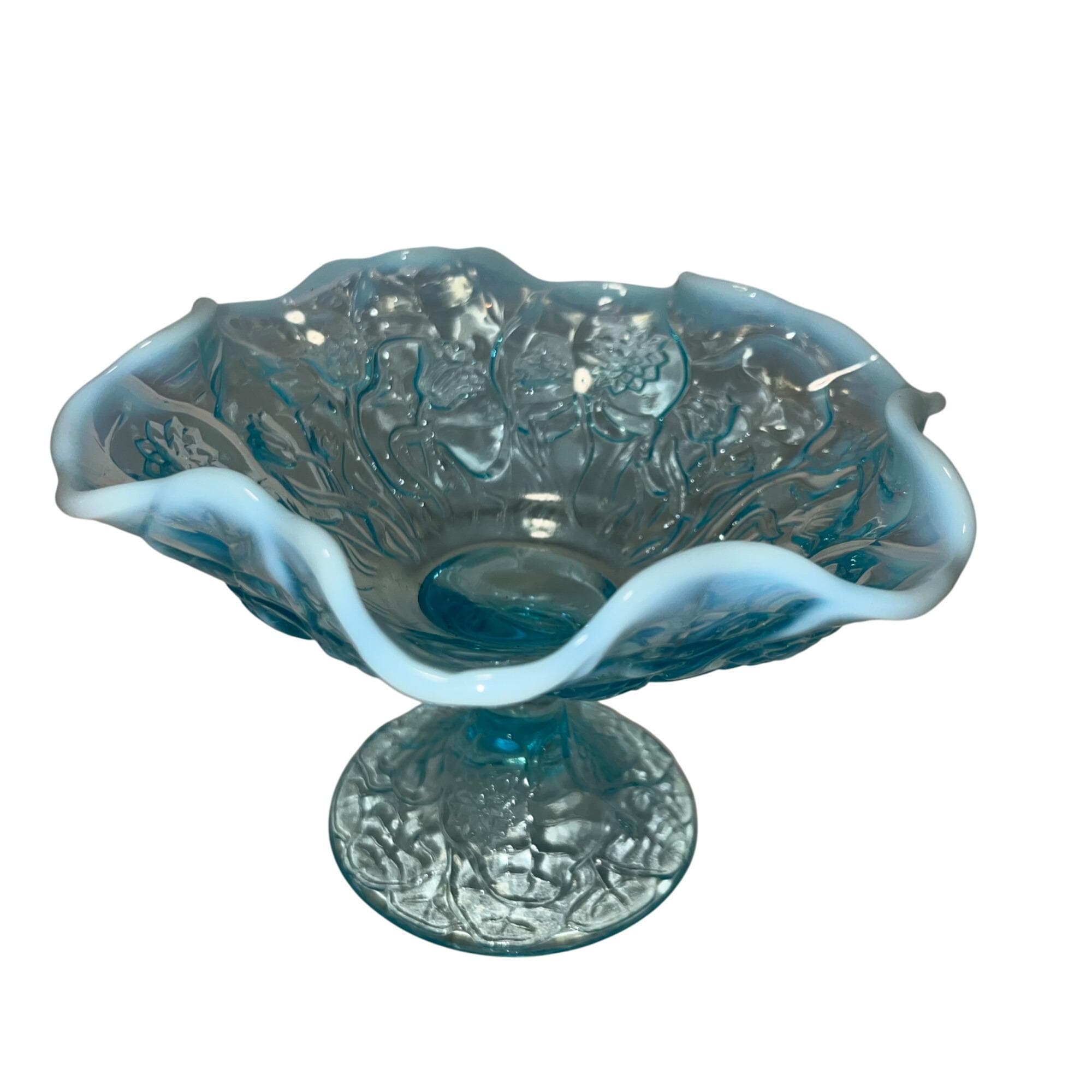 ヴィンテージ フェントン ウォーターリリー アクアブルー オパール