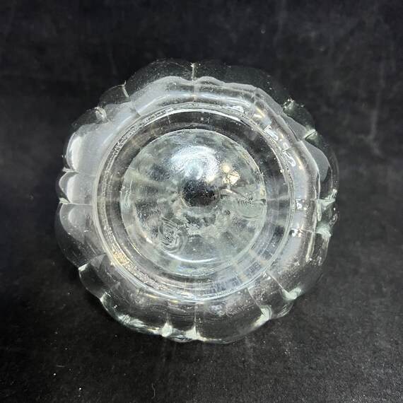 Vintage Clear Glass Perfume Bottle With Floral St… - image 7