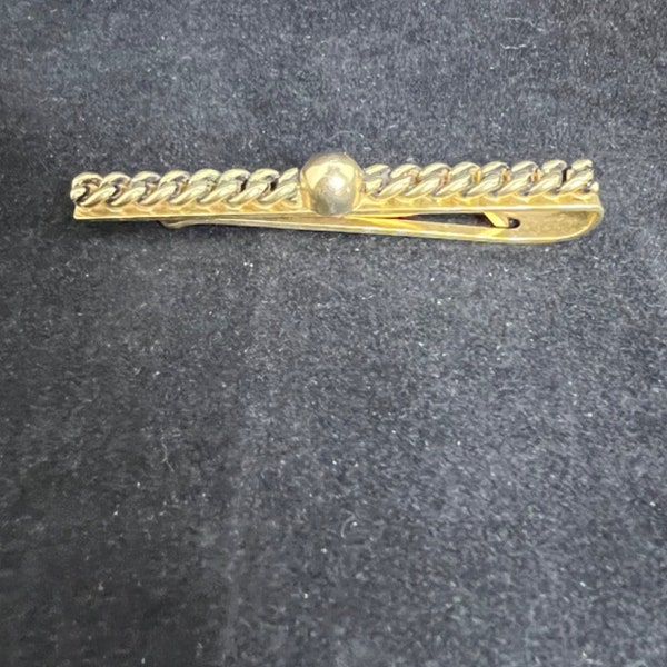 Vintage Swank Gold Tone Tie Bar (3017)