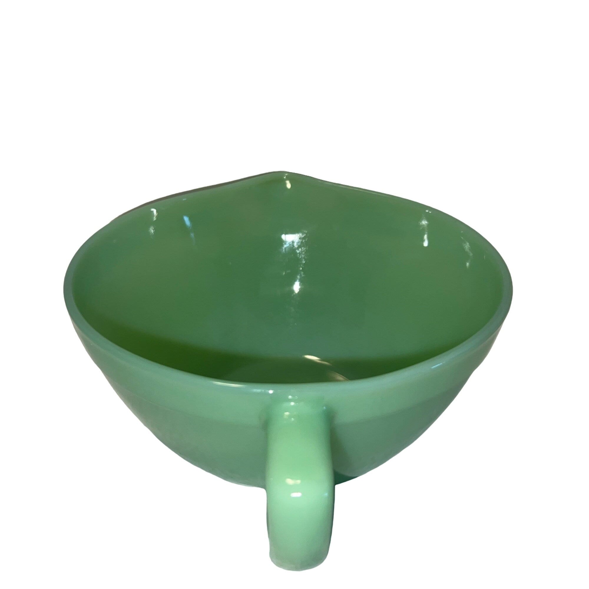 食器 Fire King 15oz Bowl Jadeite RW Vintage Fire King Jadeite Oven Ware Mixing Bowl W/handle and Pour