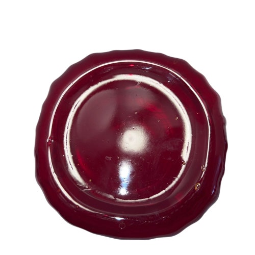 Vintage Red Open Rose Mayfair Glass outlet Biscuit Jar