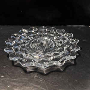 Vintage American Fostoria Clear Glass Bread & Butter Plate