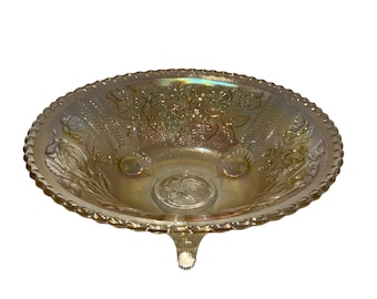 ビンテージフラワー型ガラスボウル 金色装飾 ガラスフルーツボウルサプライヤー、メーカー、輸出業者