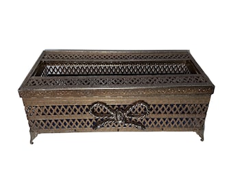 Vintage Decorative Metal Tissue Box Holder