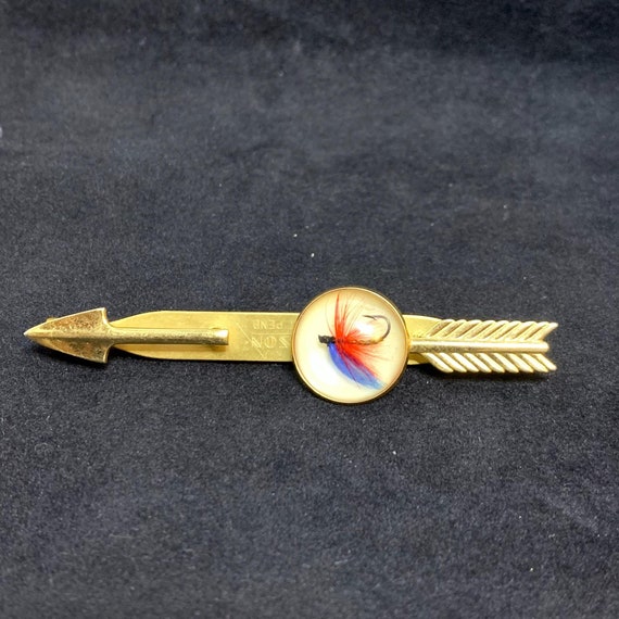 Vintage Anson Gold Tone Arrow Fly Fishing Lure Tie Bar 2293 -  Canada