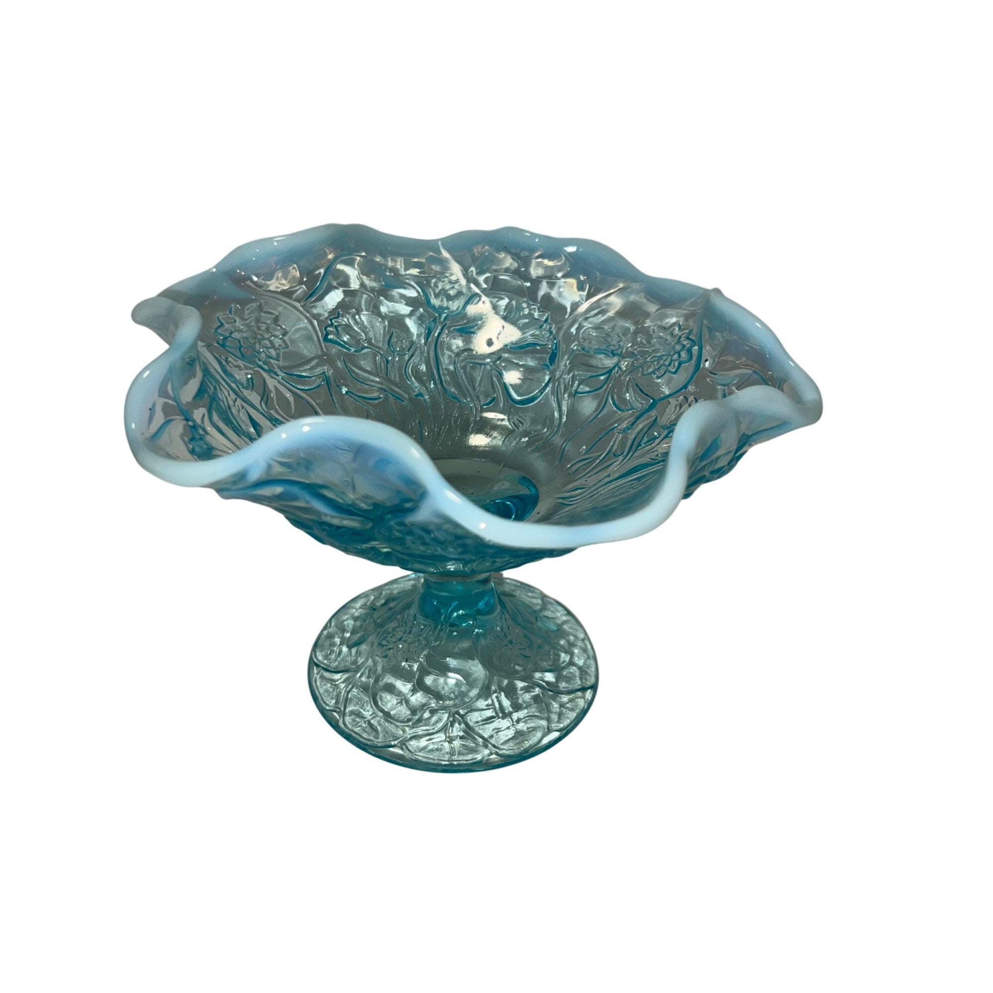 ヴィンテージ フェントン ウォーターリリー アクアブルー オパール